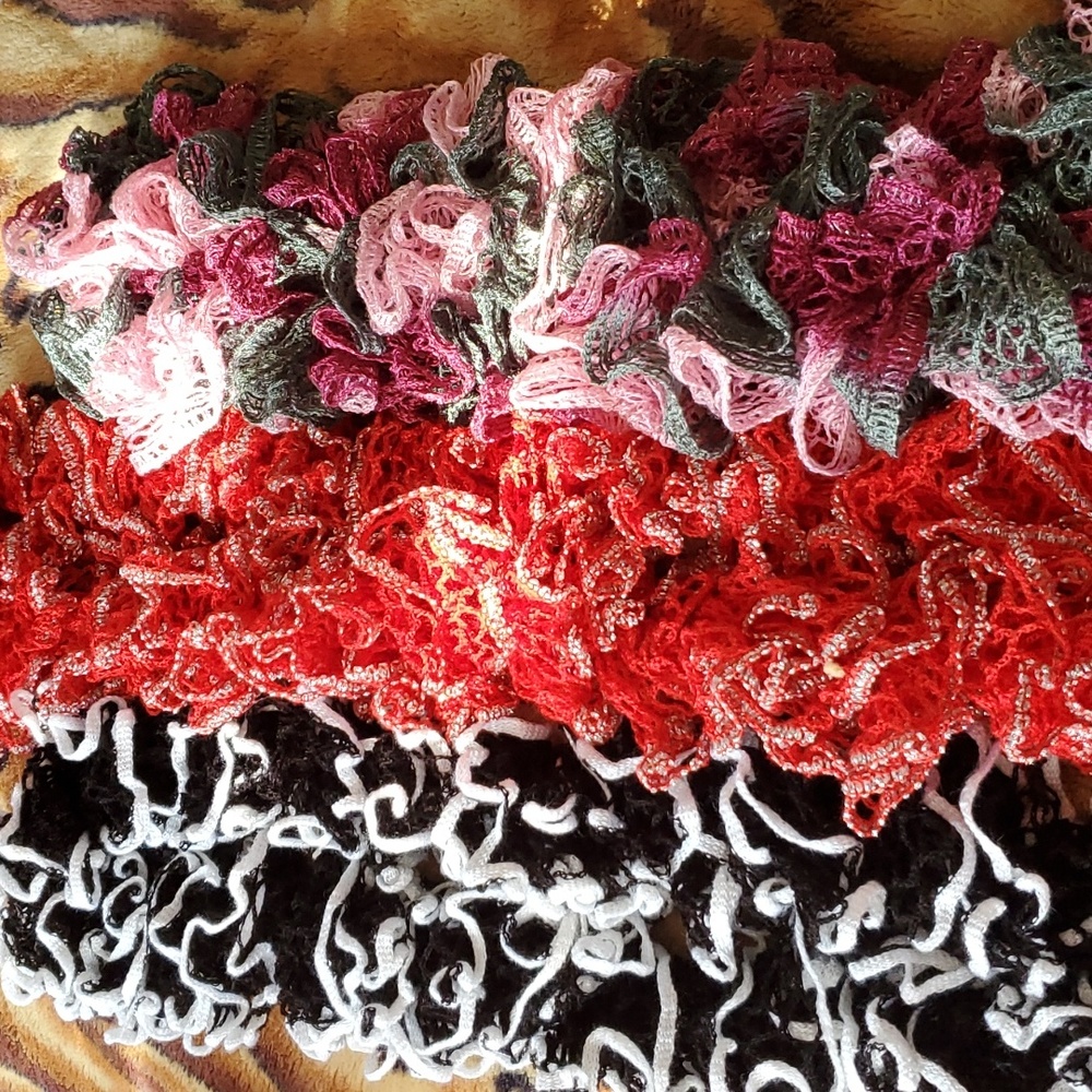 3 scarf for 25 hand made